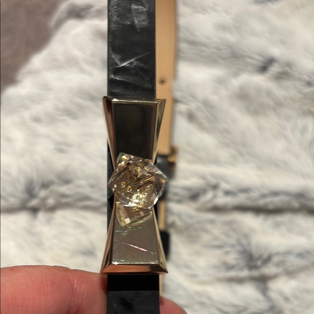 Ted Baker London Gold and Black Bow Bracelet Belt NWOT